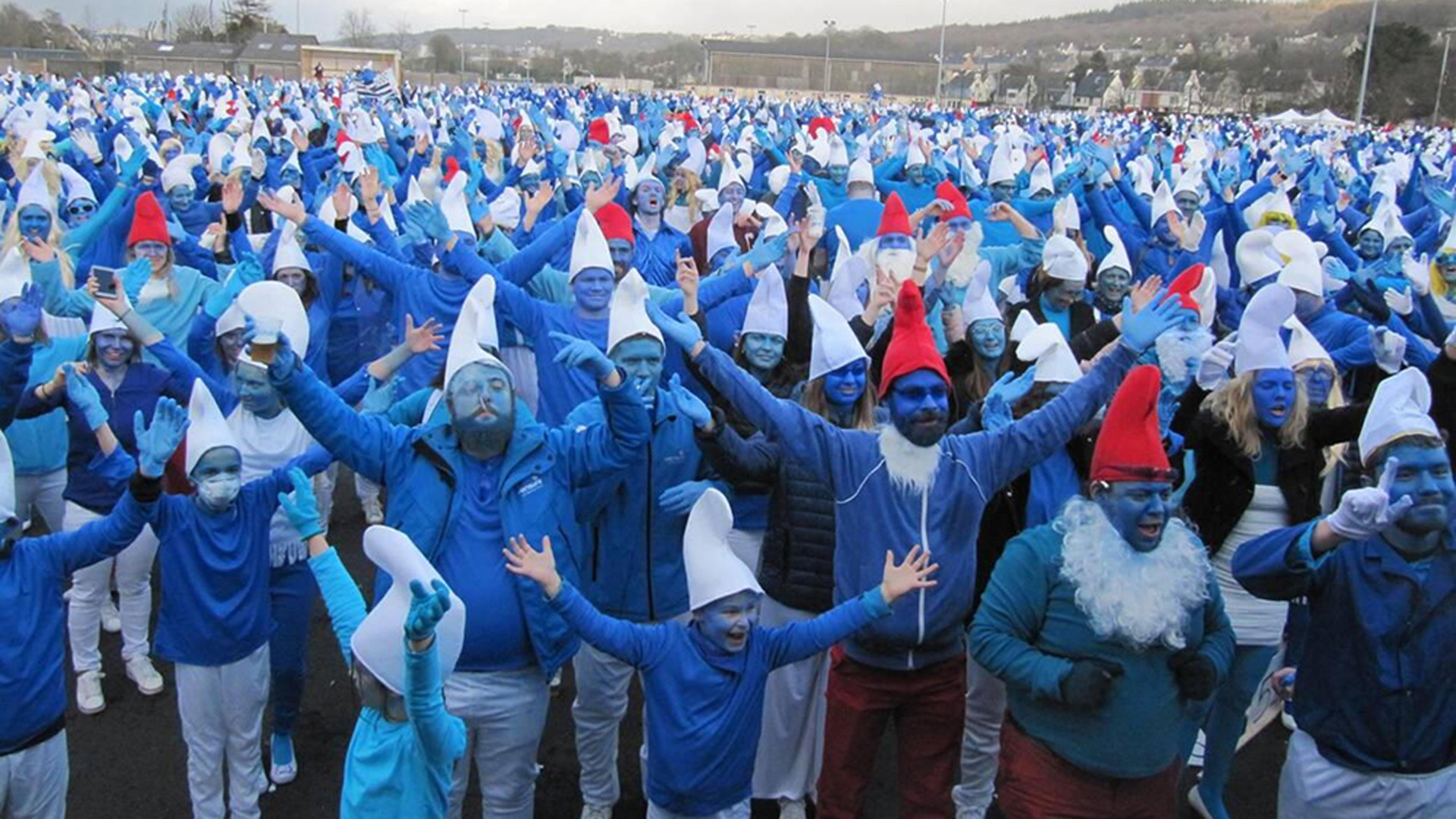 Op 17 mei kleurt Landerneau blauw voor wereldrecordpoging Smurfen